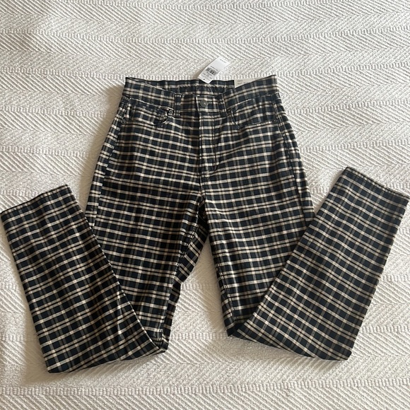 American Eagle Outfitters Women’s Plaid Jeans - Picture 4 of 7